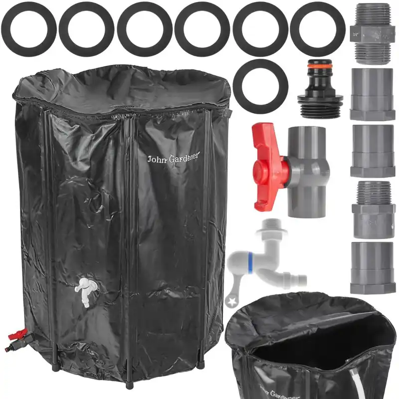 SKŁADANY ZBIORNIK NA DESZCZÓWKĘ WODĘ BECZKA 500L PVC MOCNY - Outlet