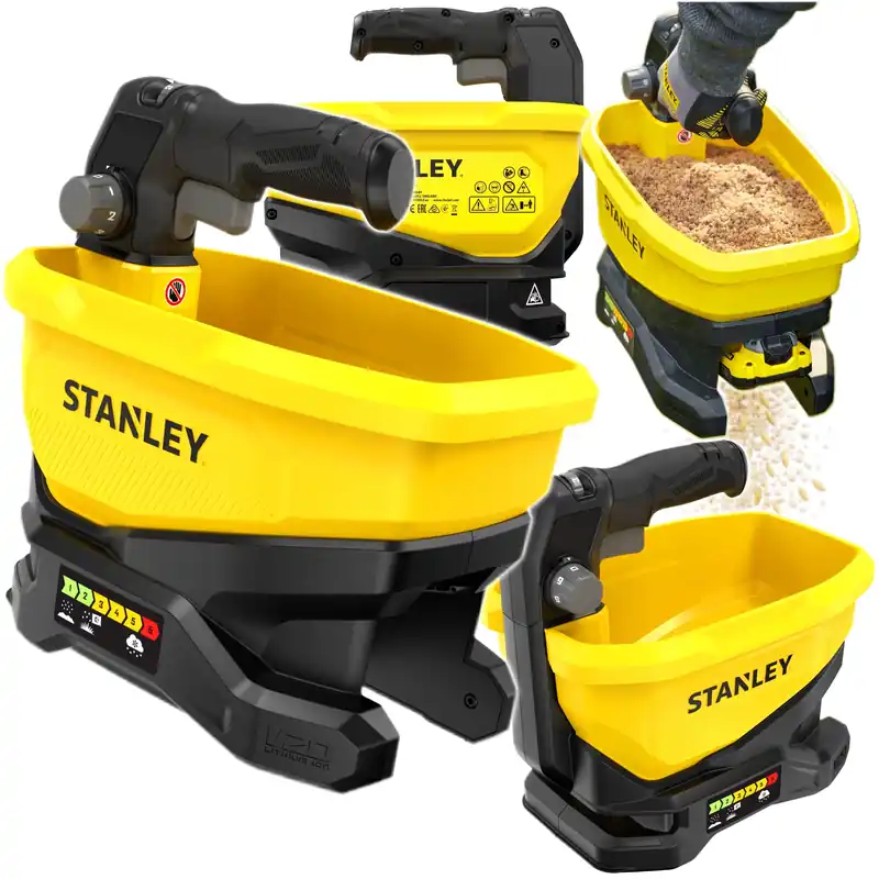 Już w sprzedaży | STANLEY SIEWNIK ROZSIEWACZ POSYPYWARKA 5L AKUMULATOROWY 18V V20 STCOE300B