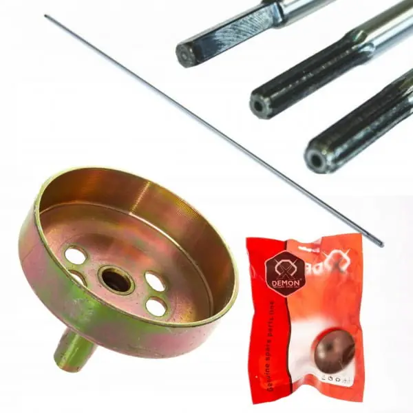 Cena fabryczna - DEMON KOSZ SPRZĘGŁA KOSY SPALINOWEJ 9T + WAŁEK NAPĘDOWY 8MM 9-CIO FREZOWY