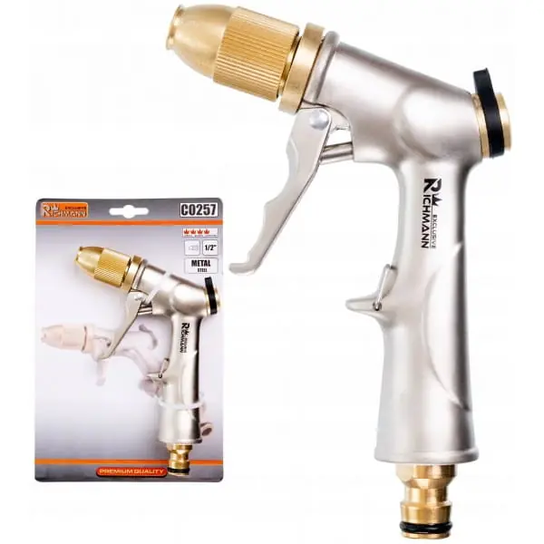 C0257 PISTOLET ZRASZAJĄCY REGULOWANY 1/2‘ METALOWY - Premium