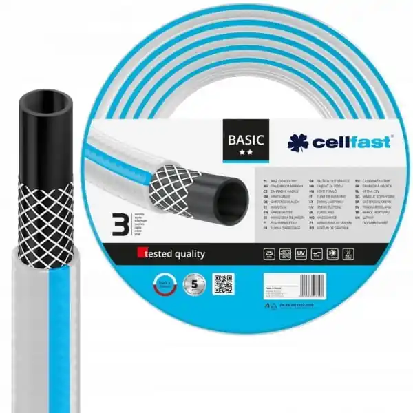CELLFAST WĄŻ OGRODOWY BASIC 3-WARSTWOWY 1/2" 30 MB | Bezpieczne zakupy